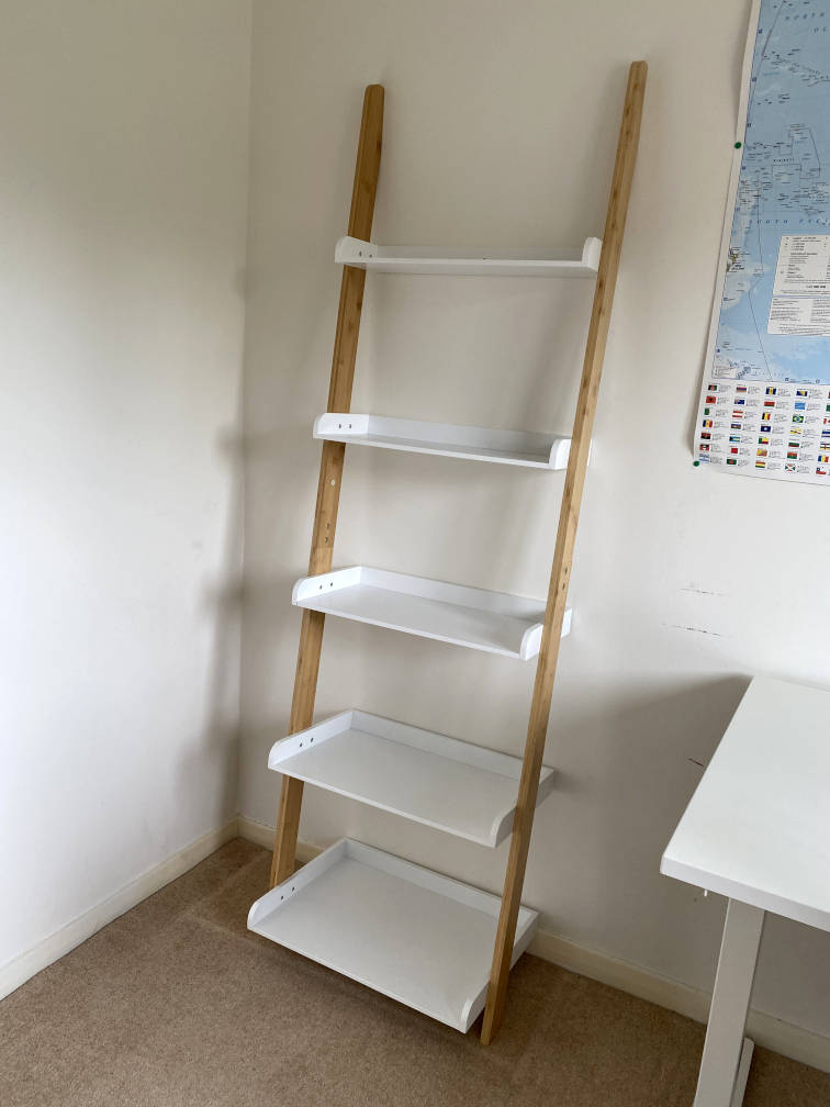 Ladder shelves